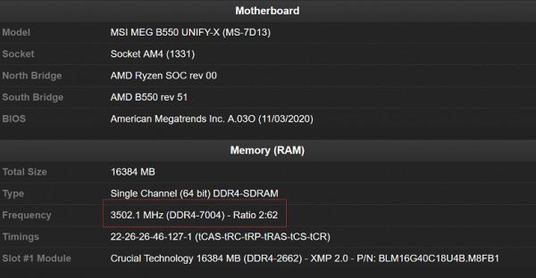 Впервые эффективная частота оперативной памяти DDR4 достигла 7,0 ГГц. И тут не обошлось без гибридных процессоров Ryzen