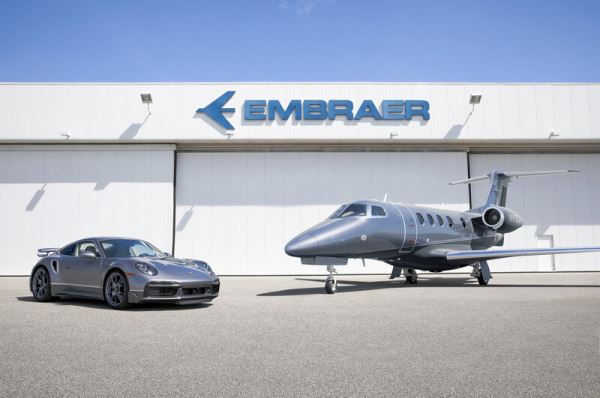 Embraer и Porsche сделали "Дуэт" из бизнес-джета и спорткара