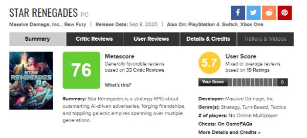 Star Renegades попадет в Game Pass для Xbox на релизе