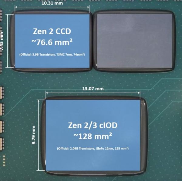 Кристаллы у AMD Zen 3 оказались длиннее, чем у предшественника