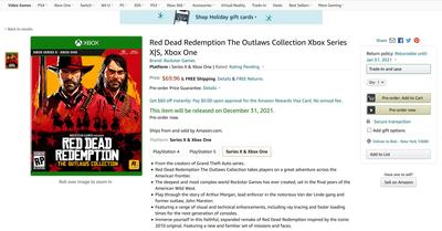 Слух: Rockstar готовит сборник Red Dead Redemption: The Outlaws Collection с ремейком первой части для Xbox Series X и PS5